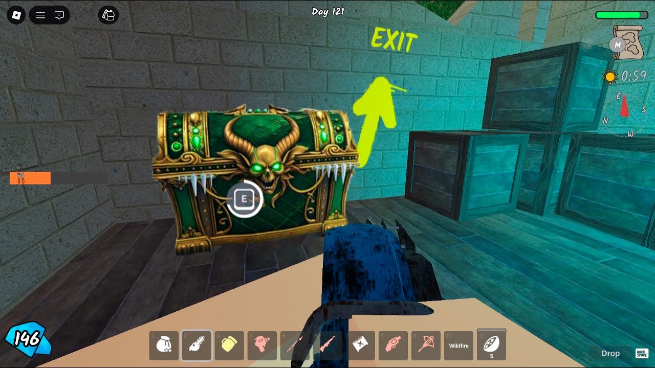 100 Days SOLO in 99 Nights In The Forest ROBLOX