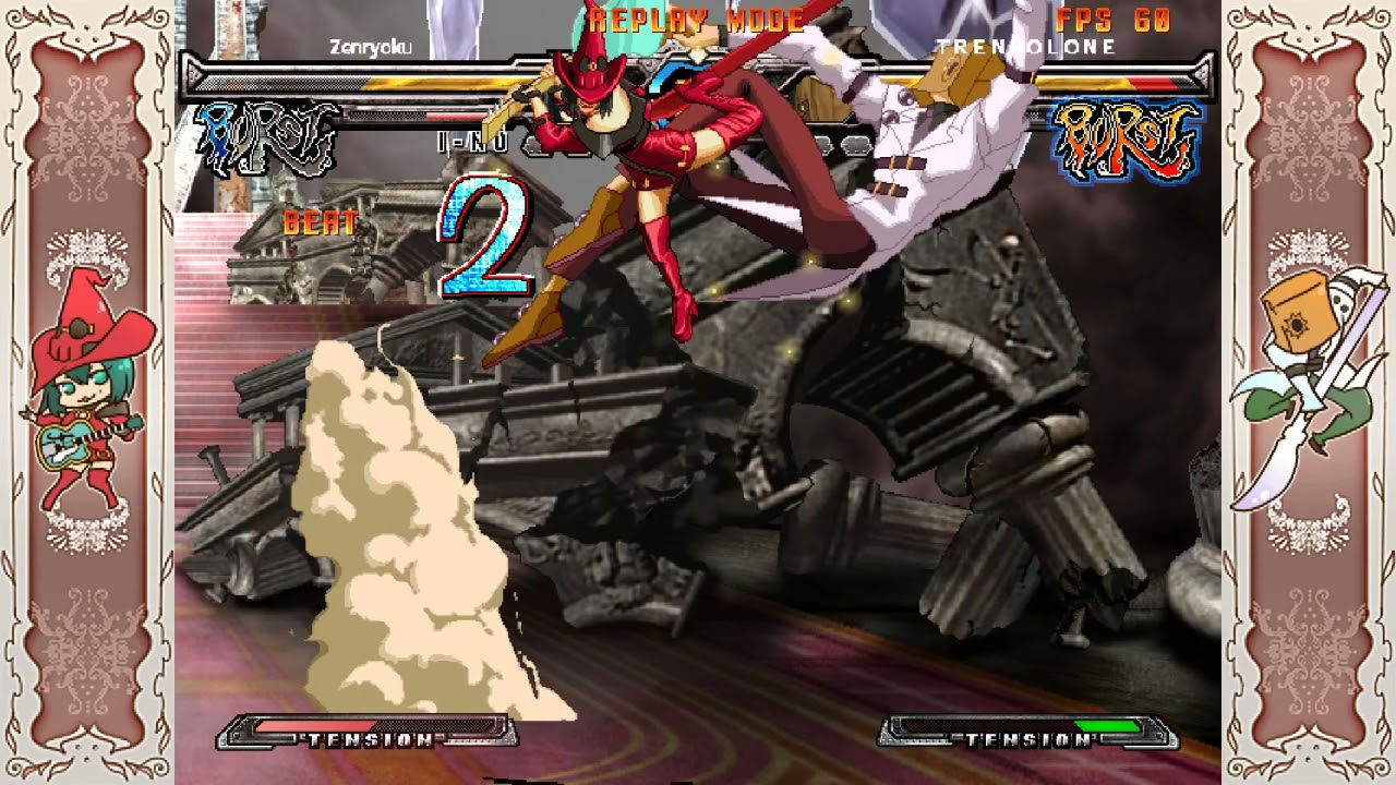 Guilty Gear XX ACPR - Spicy match: I-no vs. Faust