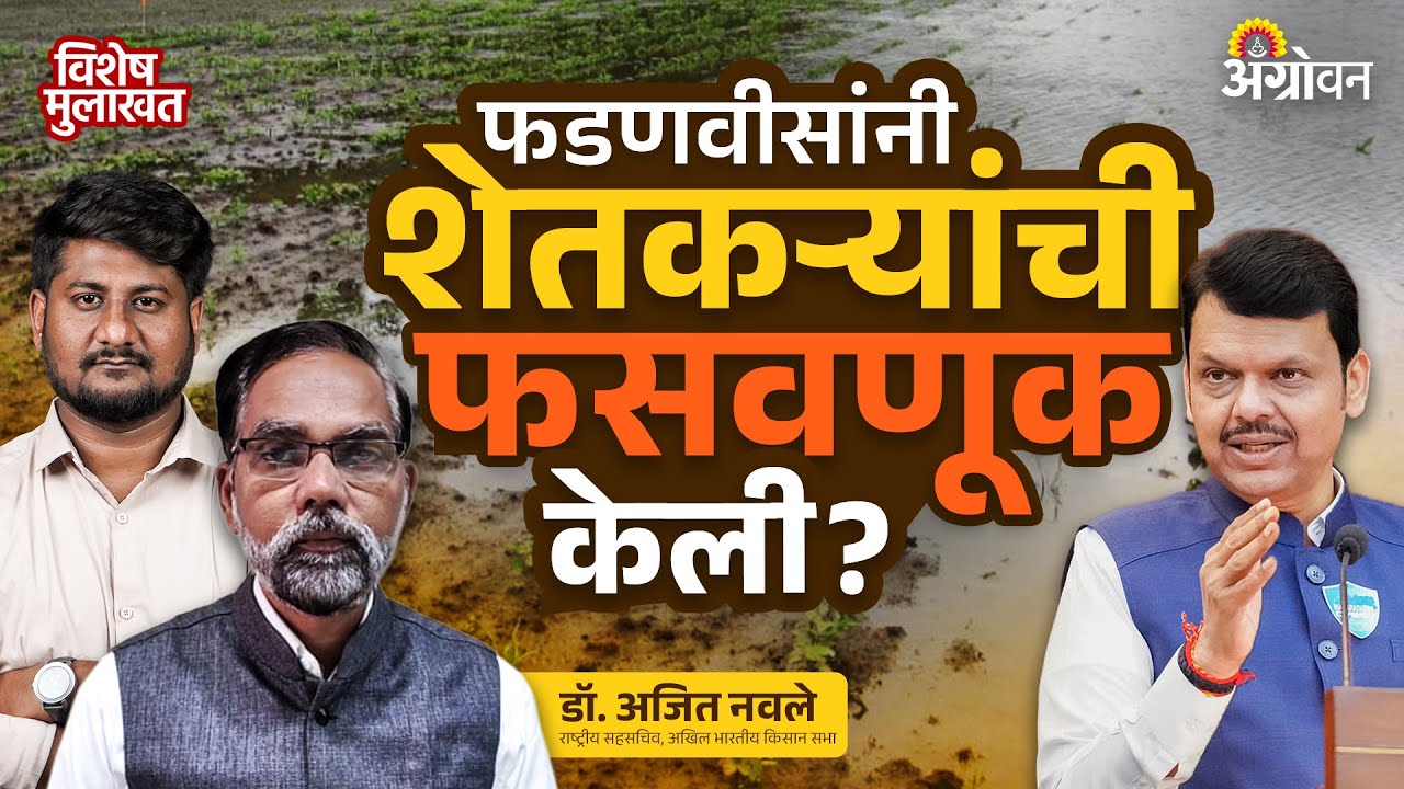 Ativrushti Package : अतिवृष्टी मदतीच्या पॅकेजमध्ये राज्य सरकारने चालाखी केली? | Agrowon