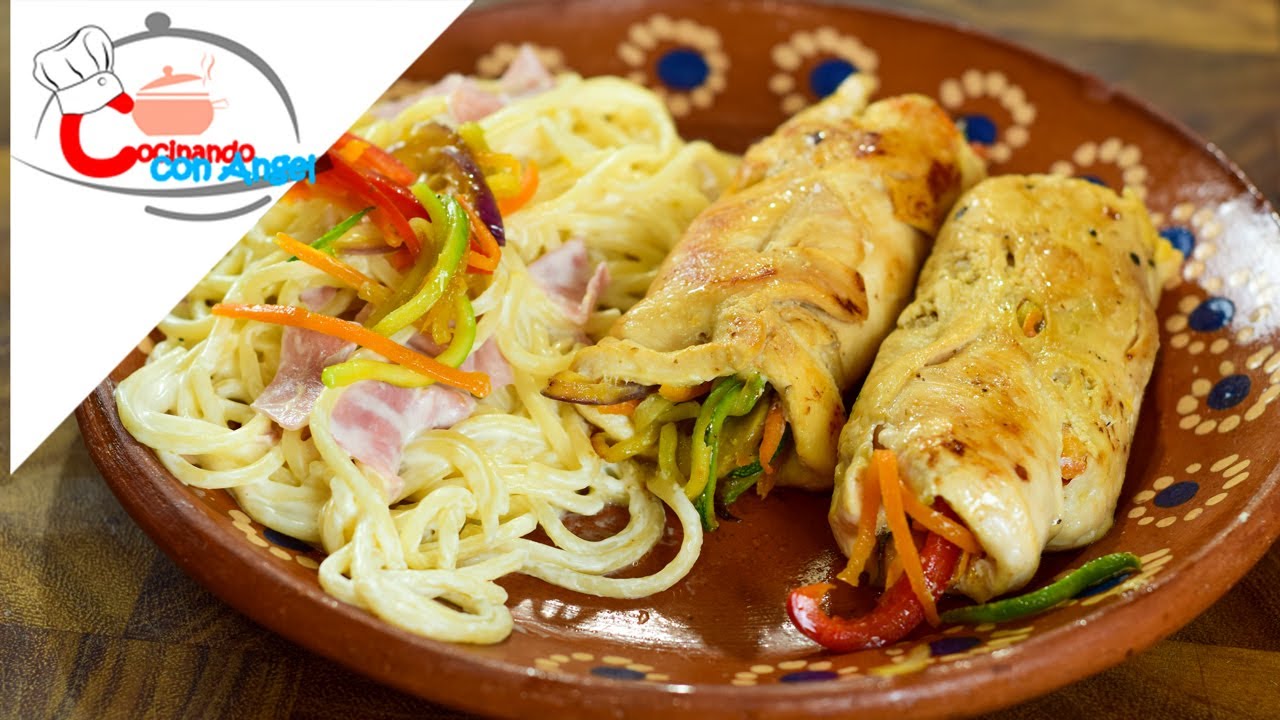 Pechugas de Pollo Rellenas de Verdura