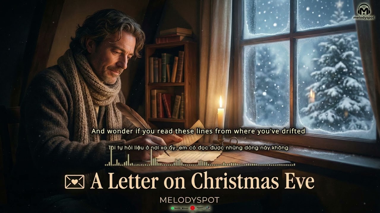 💌 A Letter on Christmas Eve – Melodyspot | Emotional & Sad Christmas Ballad (Official Lyric Video)