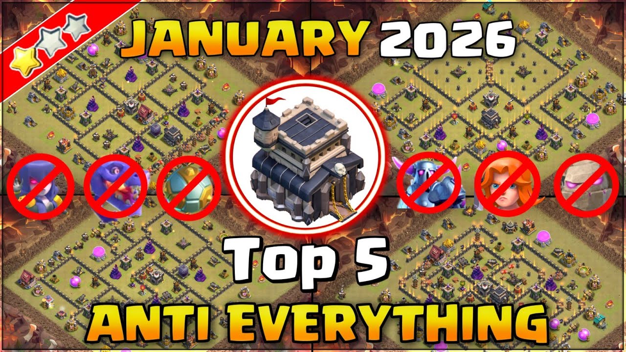 TOP 5! New Best Town Hall 9 (Th9) Base Layout + Copy Link 2026 | Th9 War Base | Clash of Clans