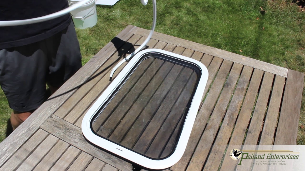 RV Window glazing bead installation