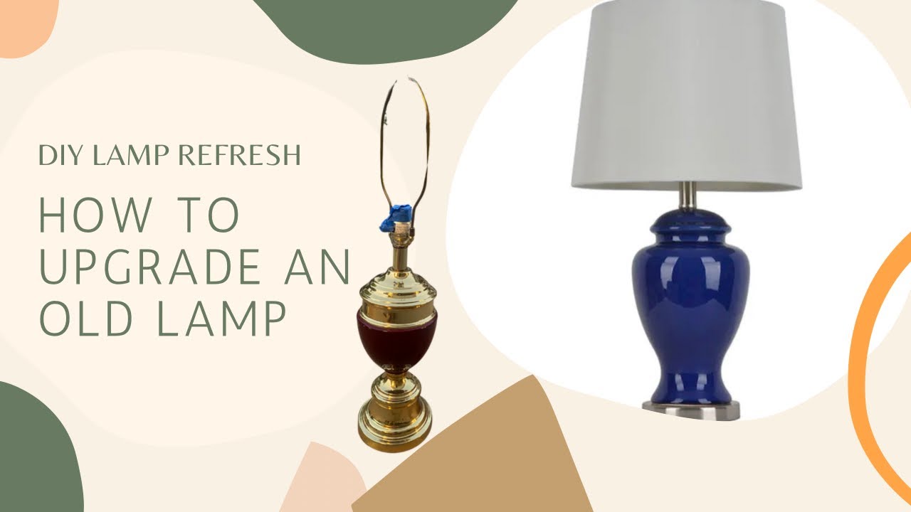 HOW TO SPRAY PAINT A LAMP || Super cheap DIY!