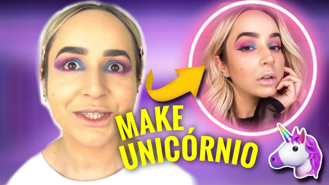 🦄 MAQUIANDO para ficar em CASA (estou enlouquecendo e NÃO PARO de COMER) ...
