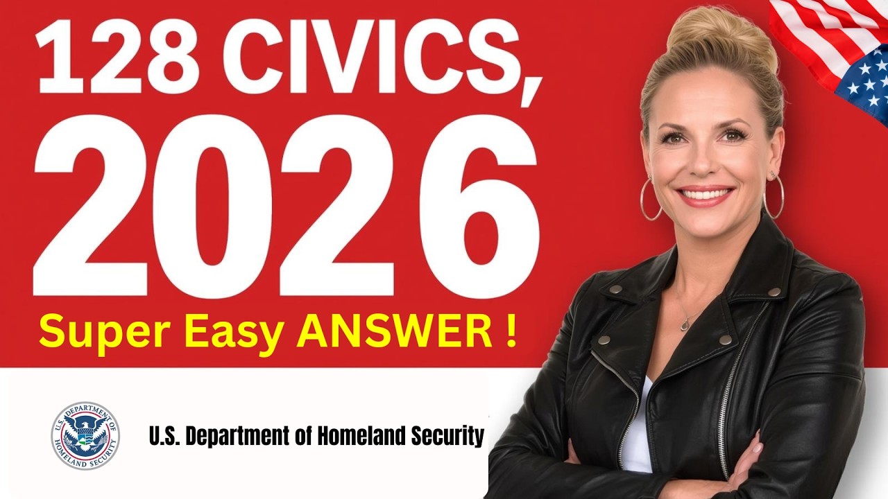 USCIS New 128 Civics Questions And Answers Official 2026 Version | US Citizenship Interview 2026