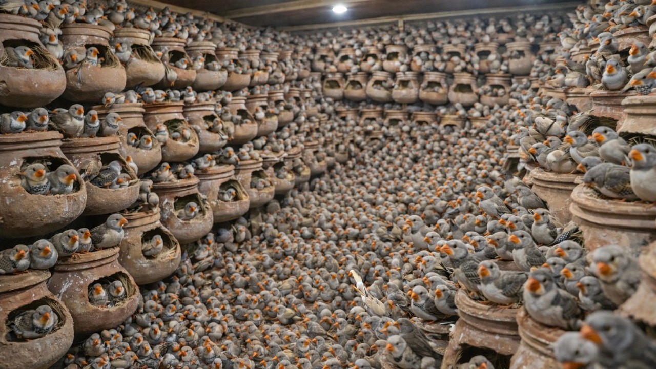 Inside My 300+ Finches Breeding Farm | Active & Healthy Zebra Finches Full Tour