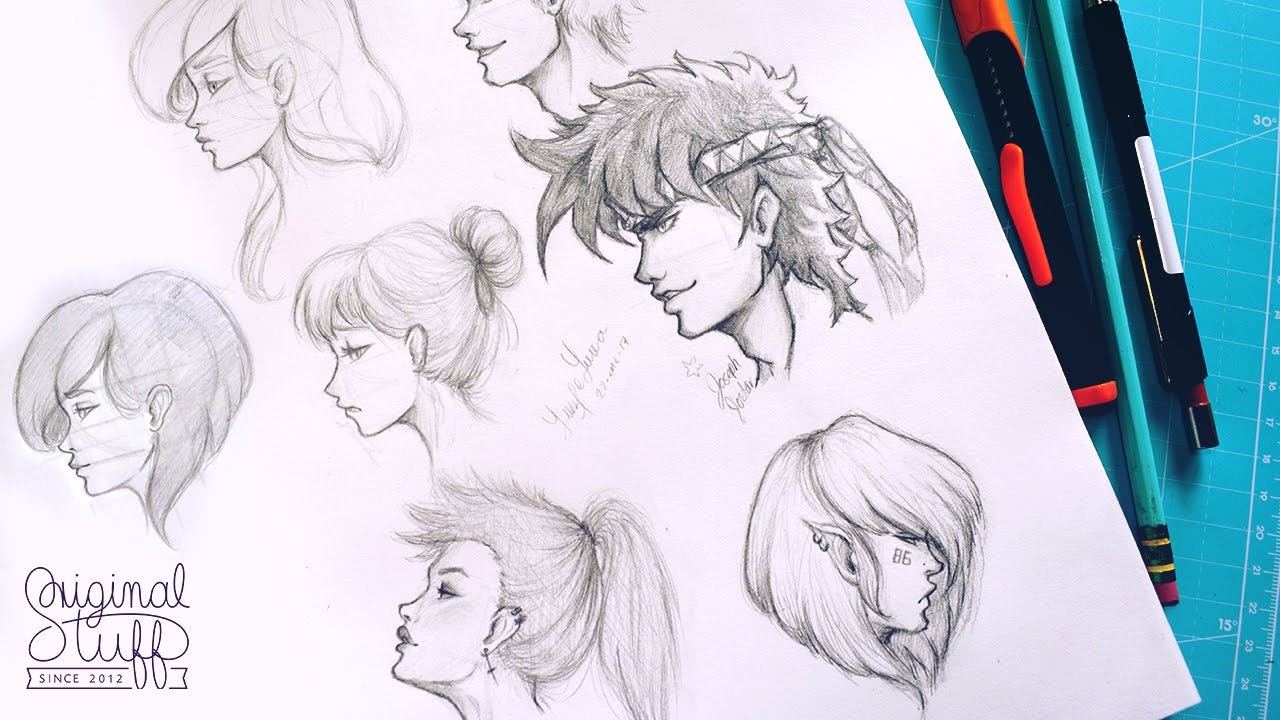 ¿Cómo dibujar rostros de perfil? [Nivel: Básico]