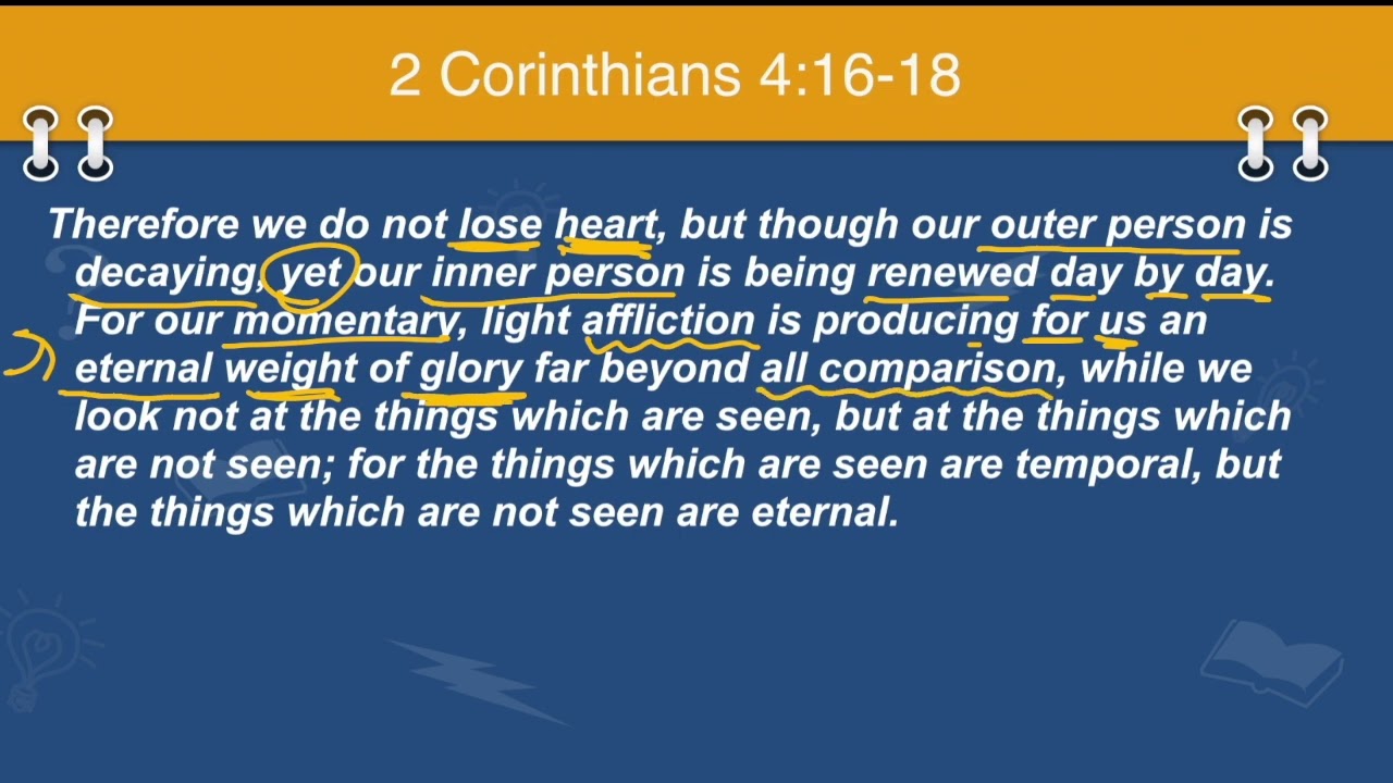 Finding Strength in Weakness! [2 Corinthians 4:16-18]