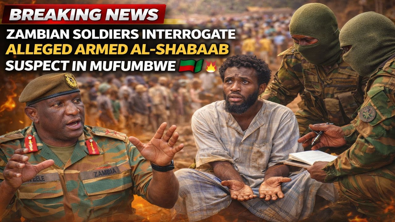 Zambian Mufumbwe Illegal gold mine || Zambia Army Commandos Capture “Armed Al Shabaab Soldier”