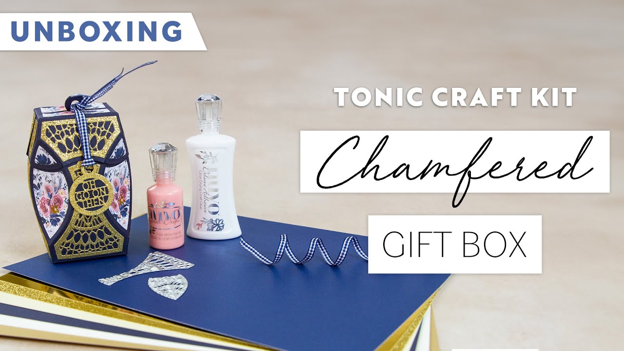 Распаковка набора для творчества Tonic Craft Kit 84 — подарочная коробка с фаской | Tonic Studios
