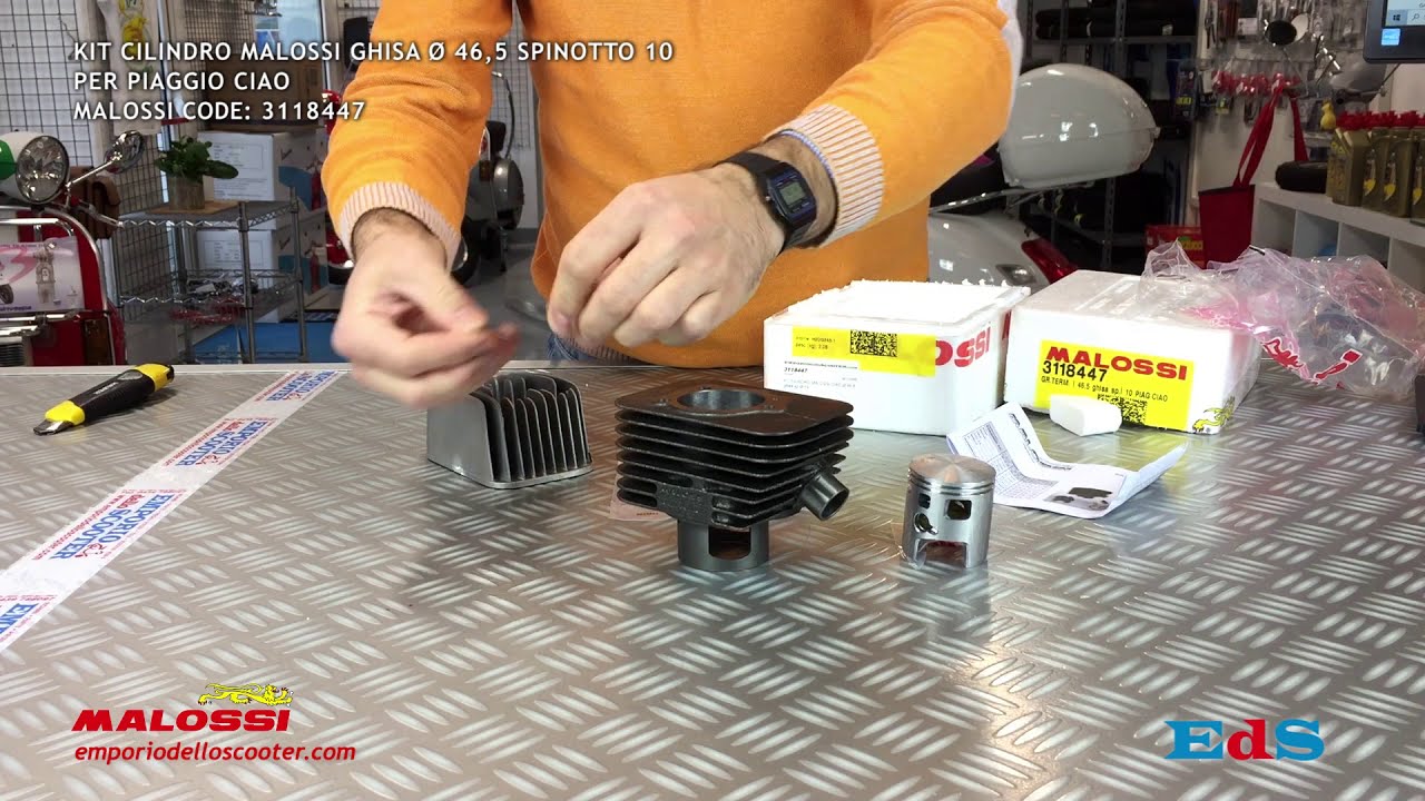 MALOSSI Unboxing | Gruppo termico 46,5mm Piaggio Ciao - 3118447