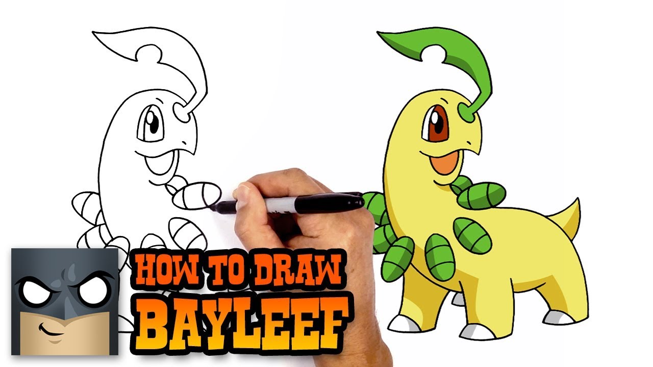 How to Draw Pokemon | Bayleef | Step by Step