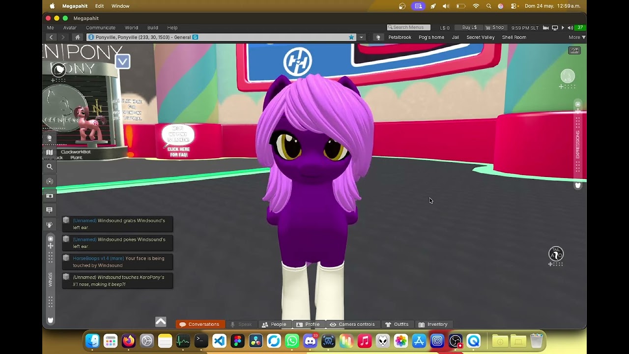 Megapahit Viewer running on M4 chip macOS - Second Life - OpenPony
