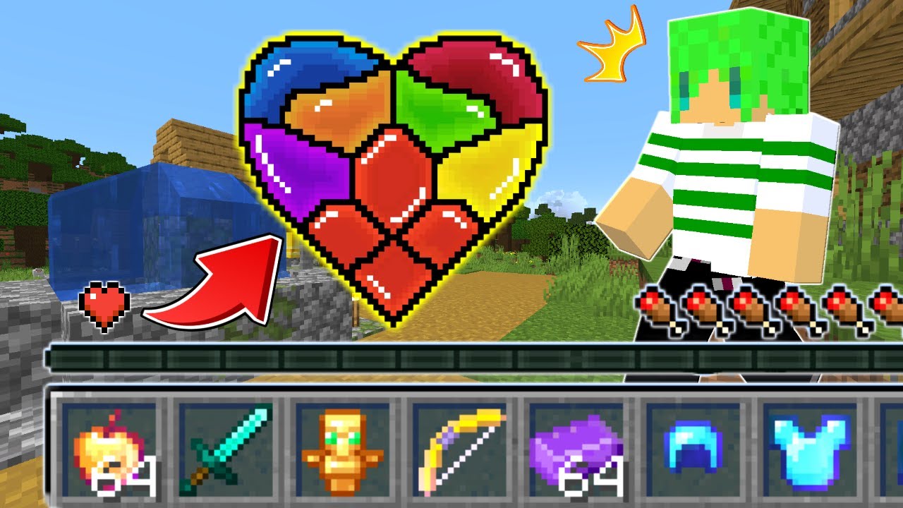 【マインクラフト】最強の能力が使えるハートを集めてサバイバルしたらチート過ぎたｗ