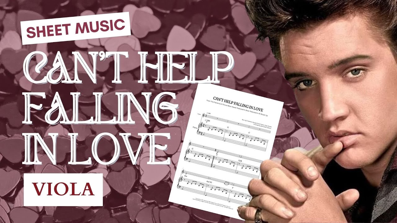 ♡ VIOLA | Elvis Presley • Can't Help Falling in Love • easy sheet music