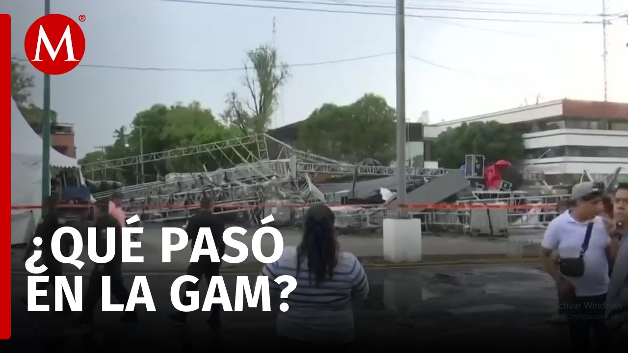Esto se sabe tras el colapso de un escenario en la Gustavo A. Madero