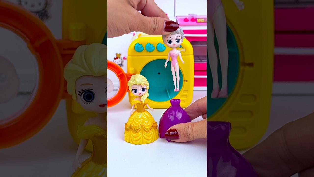 ASMR Unboxing Frozen Elsa Disney Princess & Washing Machine Toy | Satisfying with Bumba ASMR