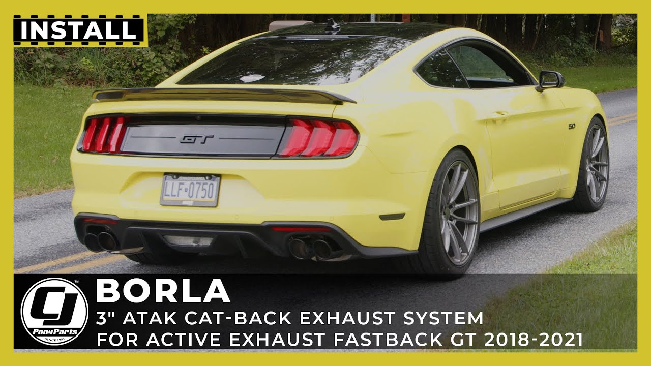 2018-2023 Mustang Install | Borla ATAK Active Cat-Back Exhaust System