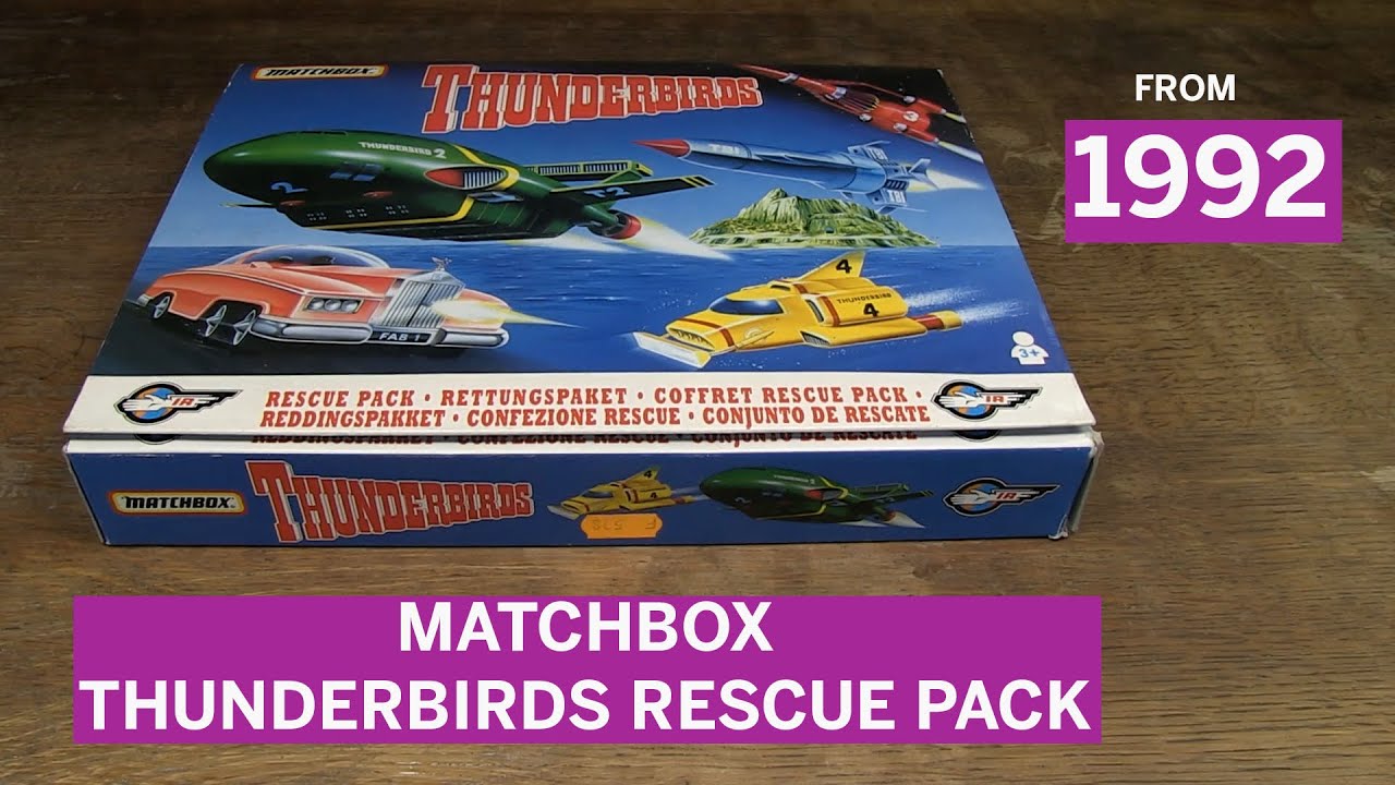 Unboxing and review Matchbox Thunderbirds Rescue Pack from 1992. #thunderbirds  #matchbox