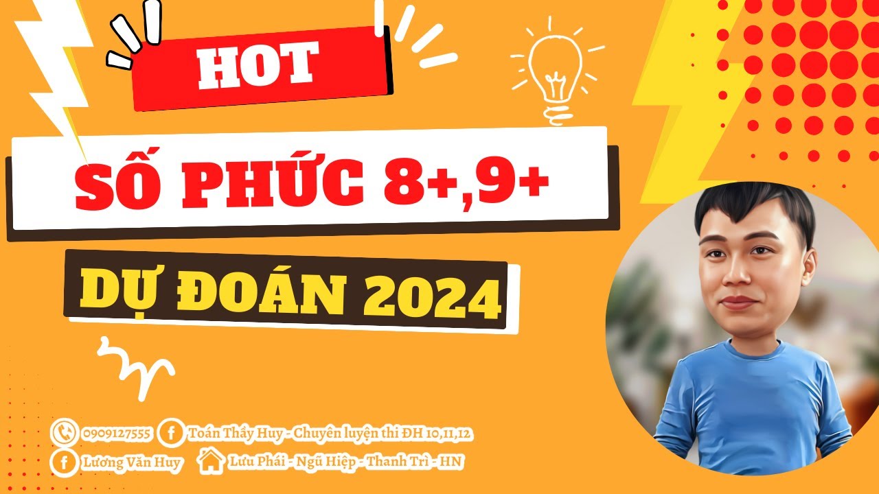 SỐ PHỨC - MỨC 8+-9+ - PHÁT TRIỂN ĐỀ MINH HOẠ/ MAX MIN MODUN PHỨC