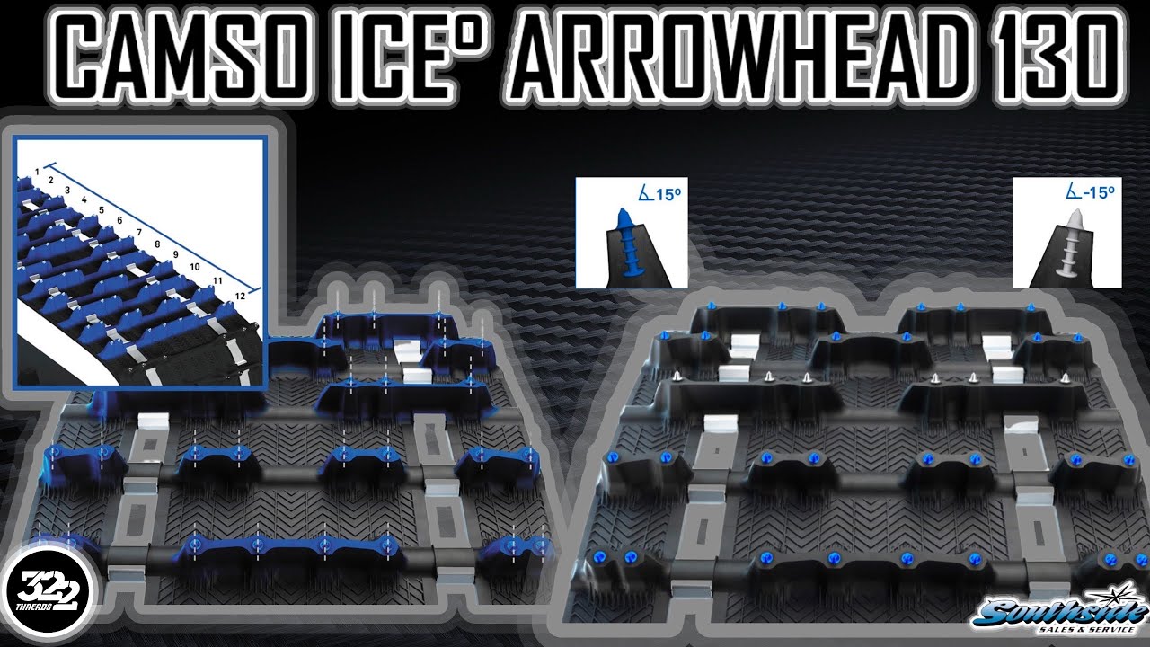 CAMSO ICE° ARROWHEAD 130 | ULTIMATE PERFORMANCE ON HARD-PACKED SNOW AND ICE!