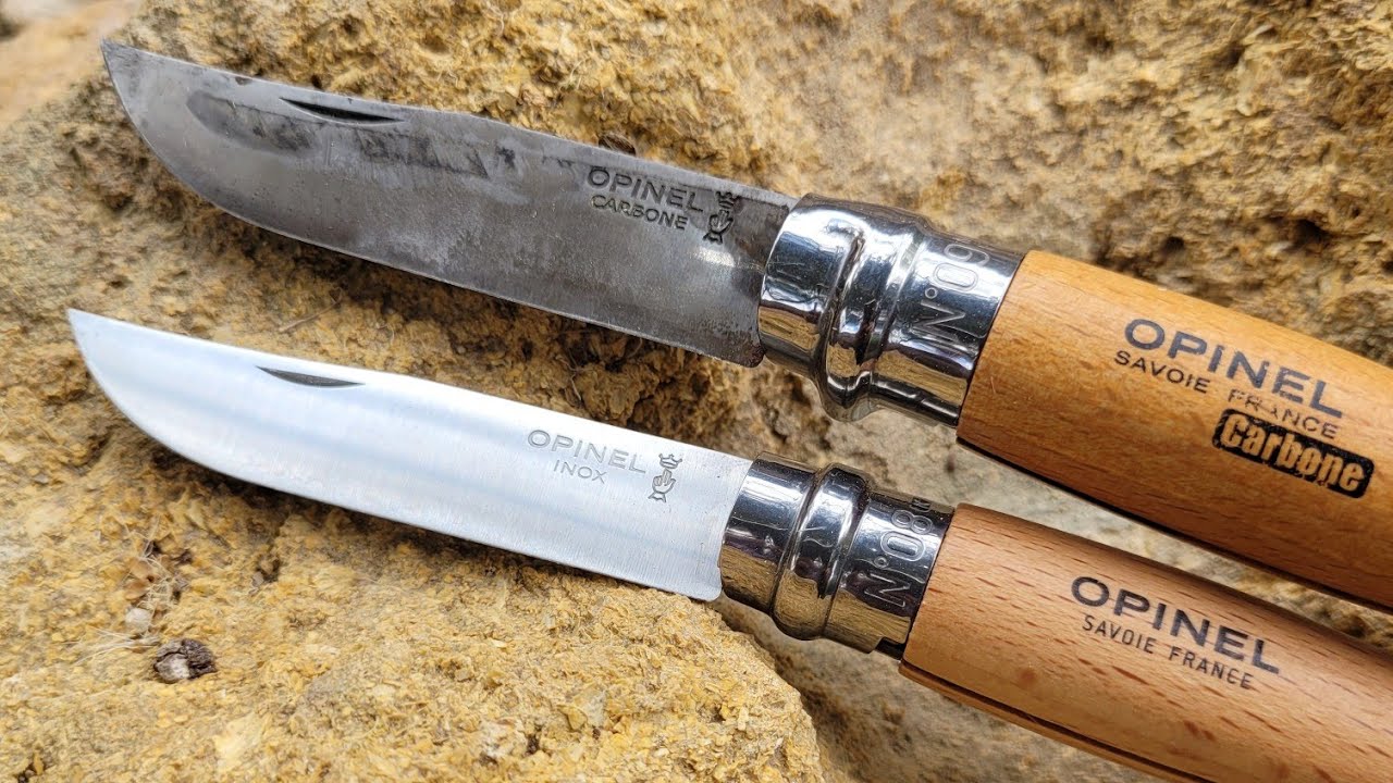 ❌️OPINEL CARBONO vs OPINEL INOX ,&iquest;CUAL ME QUEDO?❌️#navajas#opinel#bushcraft