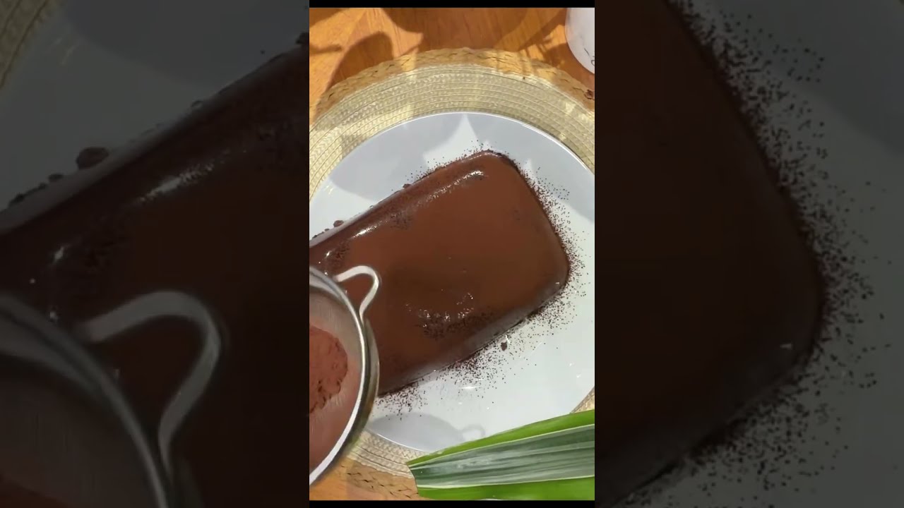 Chocolate jelly pudding 🍮☝️😋for chocolate lovers #recipe #food #shorts #shortvideo #youtubeshorts 