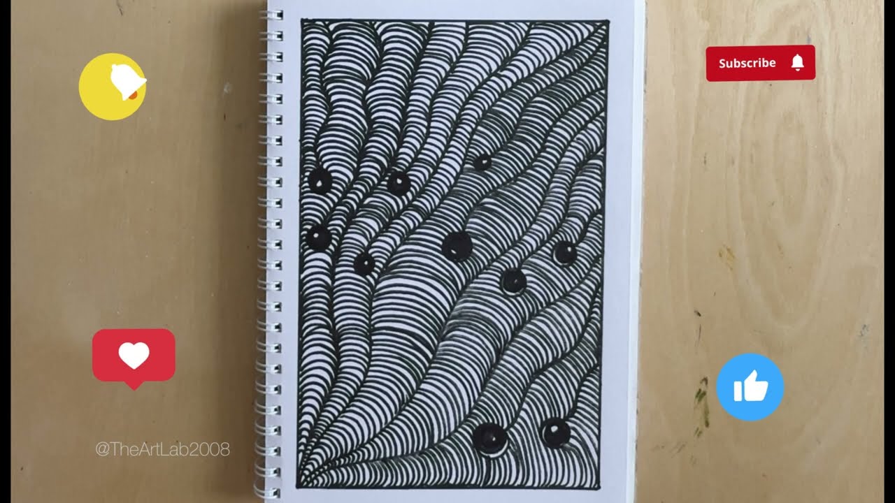 🎨 Easy Zentangle Art | Relaxing Abstract Patterns 🌀