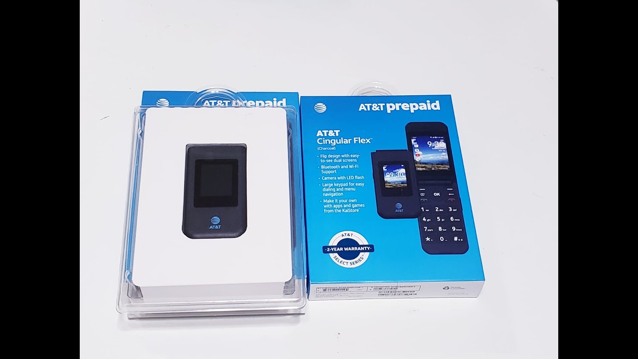 AT&T Cingular Flex 4G Unboxing Prepaid Flip phone