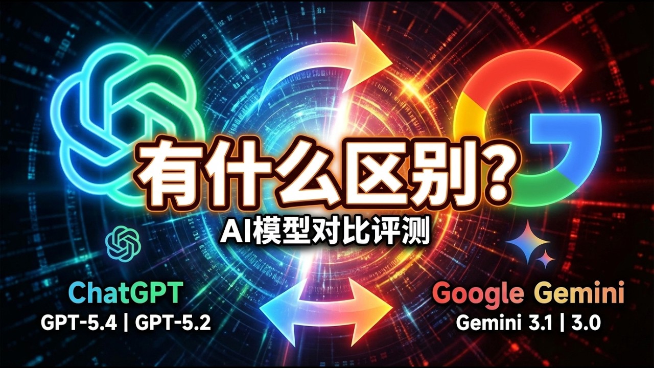 👍巅峰对决：ChatGPT GPT-5.4、GPT-5.2、Google Gemini 3.1、Gemini 3.0有什么区别？谁才是下一代 AI 霸主？🟢牛哥AI实验室 NIUGEE AI（242）