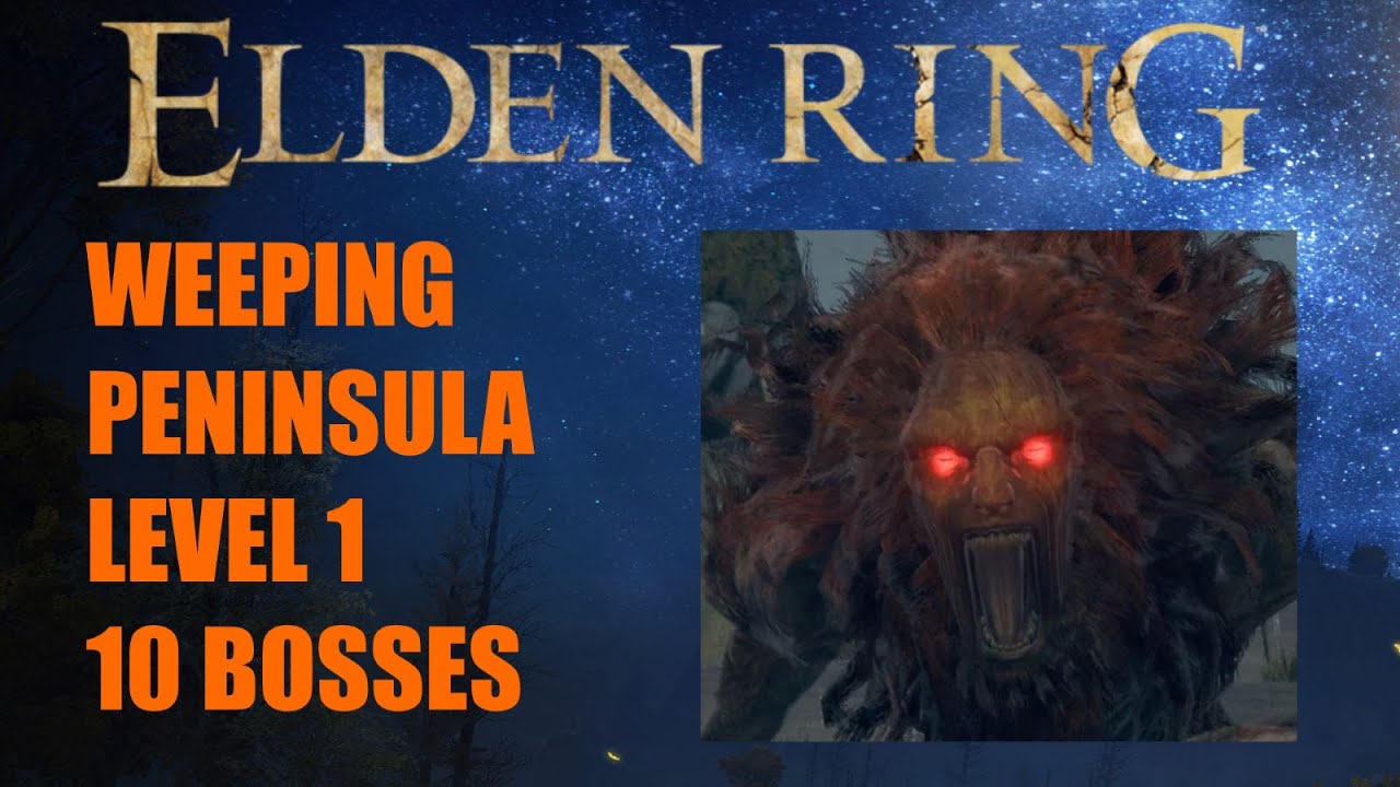 Elden Ring - Weeping Peninsula, RL1, Solo, No Damage/Block/AUX