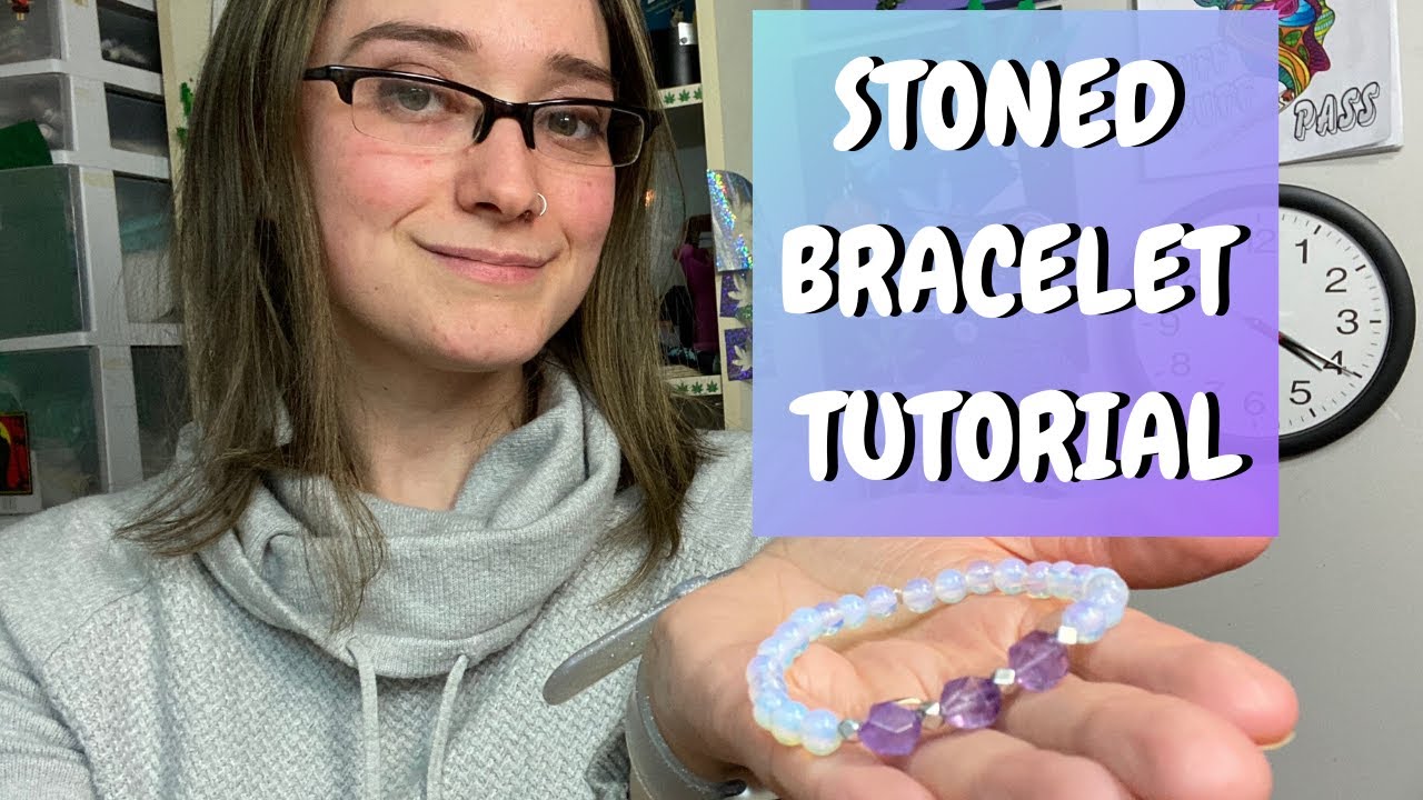 Stoned Stretch Cord Bracelet Tutorial ⎮ Stoner Crafts