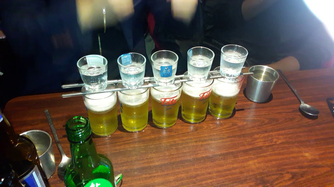 How to make Soju Bomb2 #SojuBomb  in #Hongdae #Seoul