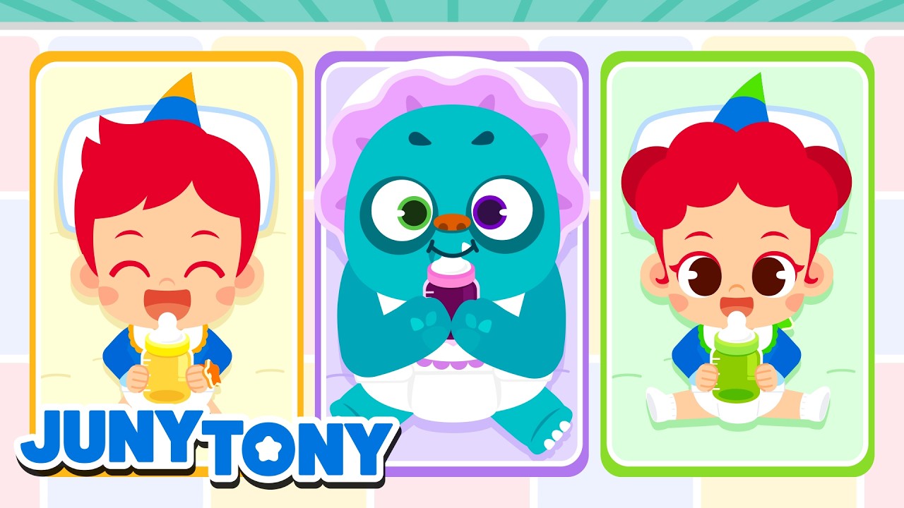 Monster Warna Menjadi Bayi! 👶｜Yuk Belajar Menjaga Adik Bayi｜JunyTony Bahasa Indonesia