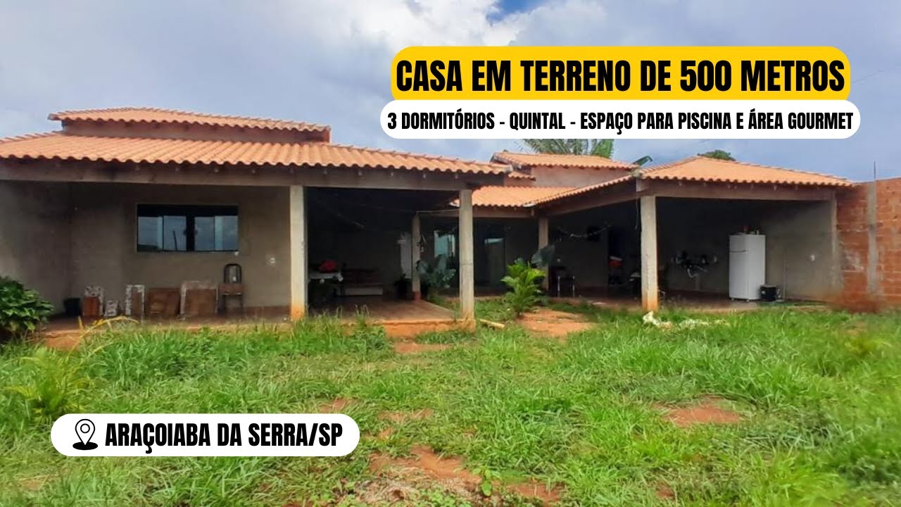 CHÁCARA/CASA DE 500 M² EM ARAÇOIABA DA SERRA E PRÓX. DE SOROCABA/SP