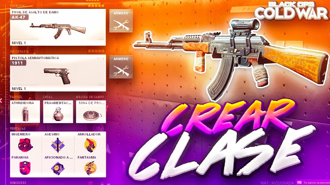 COMO CREAR CLASE Y RACHAS CALL OF DUTY BLACK OPS COLD WAR
