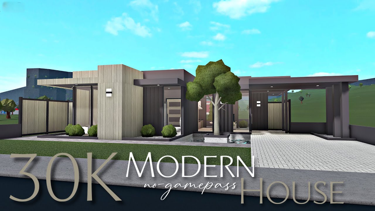 BLOXBURG: 30K MODERN HOUSE | NO-GAMEPASS