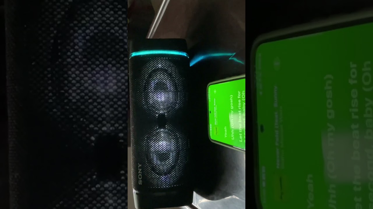 Sony XB 33 sound and vibration and lights