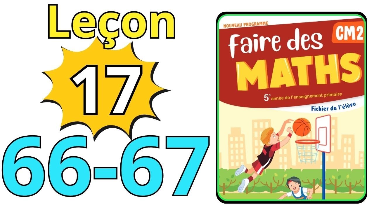 Correction | Faire des Maths CM2 | Leçon 17 - Proprorionnalité | Pages 66 et 67