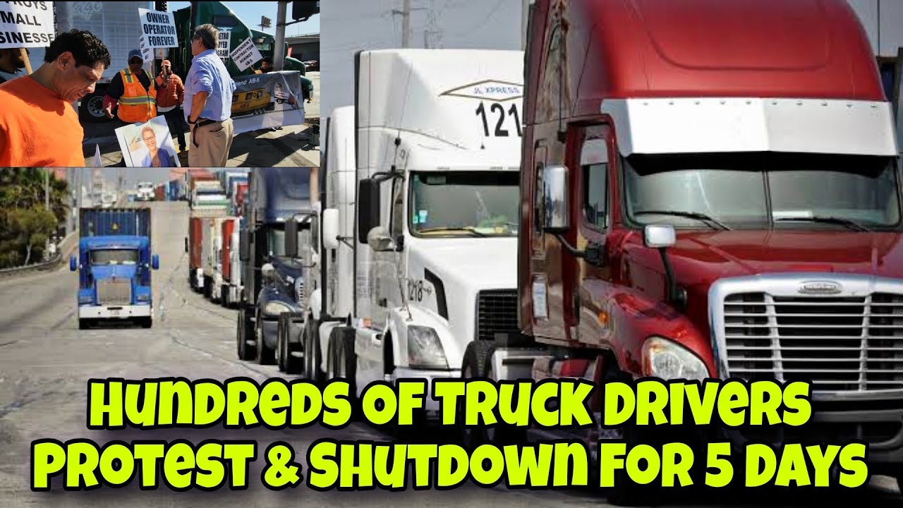 Hundreds Of Truck Drivers Protest & Shutdown For 5 Days 🤯