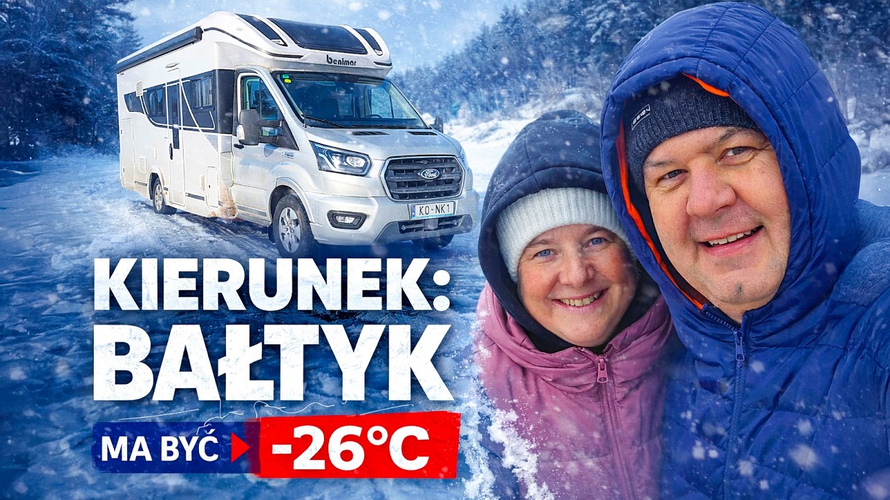 ZAPOWIADAJĄ -26&deg;C / Zamarzł Bałtyk I Motława / Kamperem nad Morze