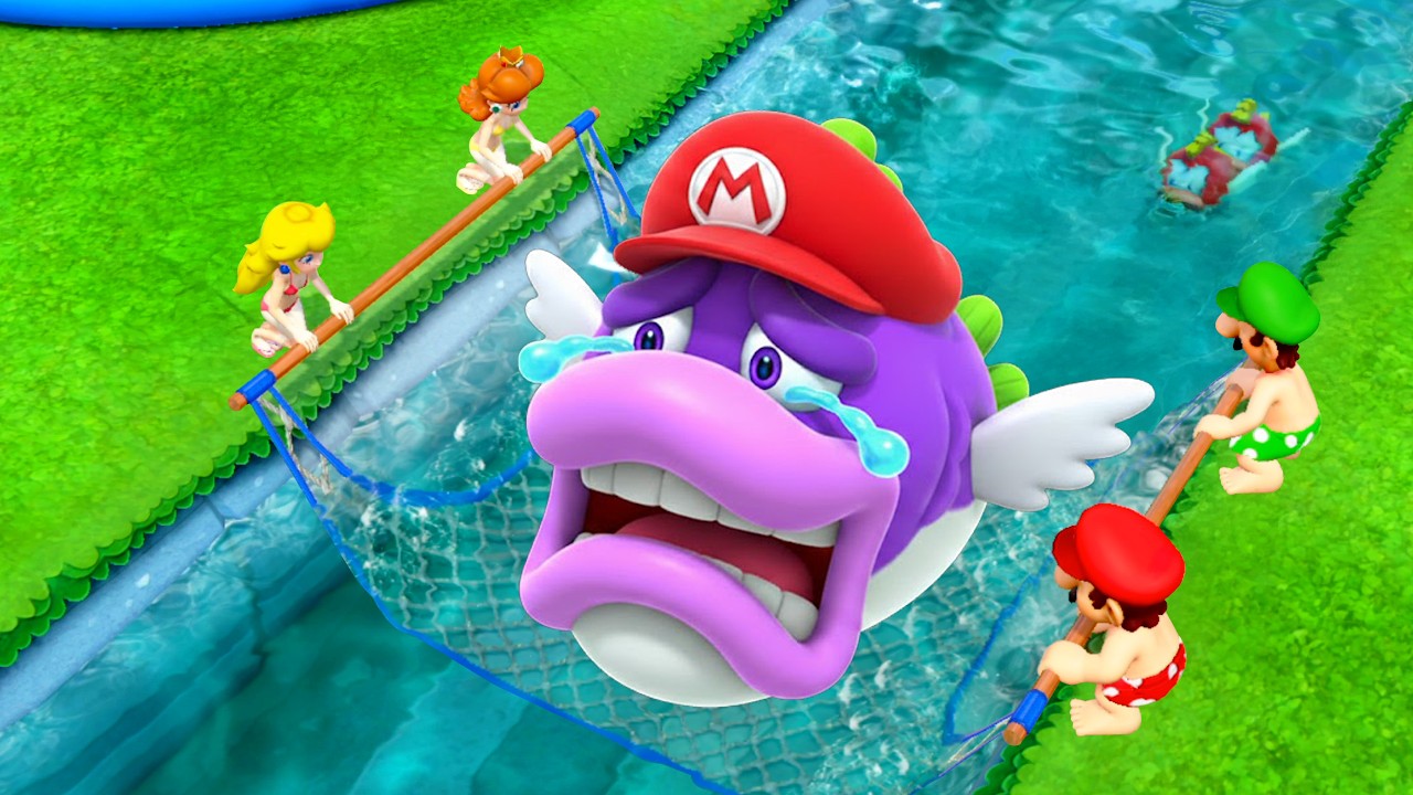 【マリオパーティ スイッチ】すべての最高のミニゲーム ピーチ VS デイジー  VS マリオ  VS ルイージ 4K UHD (2160P)