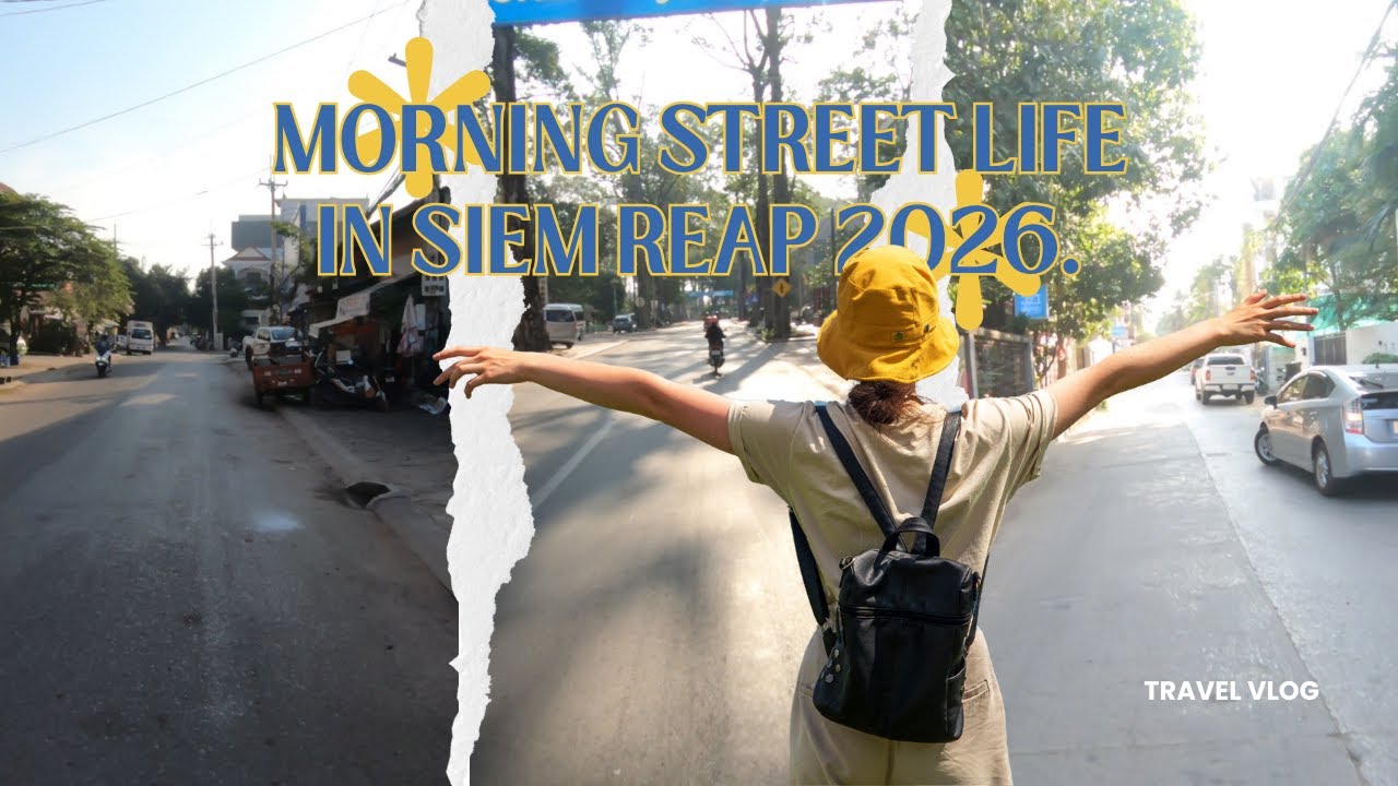 STREETS LIFE IN SIEM REAP, CAMBODIA | REAL KHMER PEOPLE LIFESTYLE