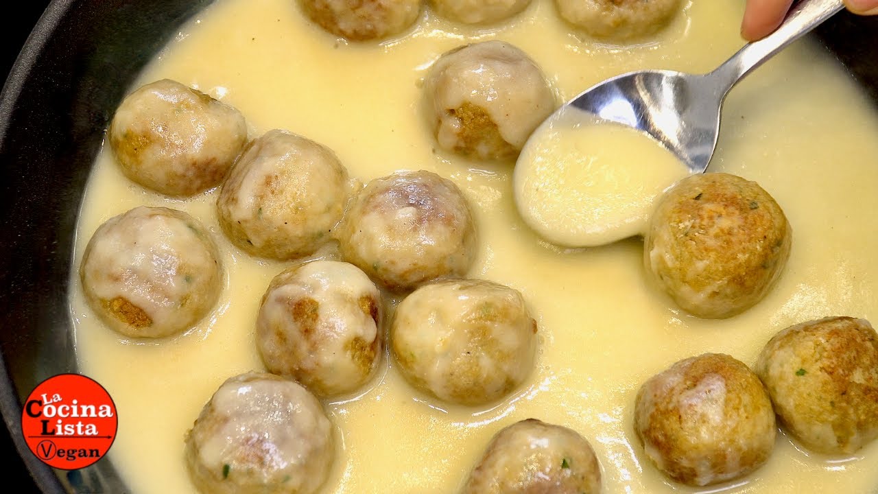 ALBÓNDIGAS  VEGANAS EN SALSA | RECETA DELICIOSA!