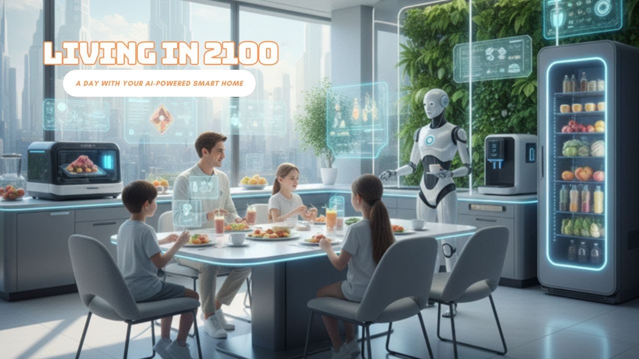 Living in 2100: A Day with Your AI-Powered Smart Home 👨‍👩‍👧‍👦🏠🤖