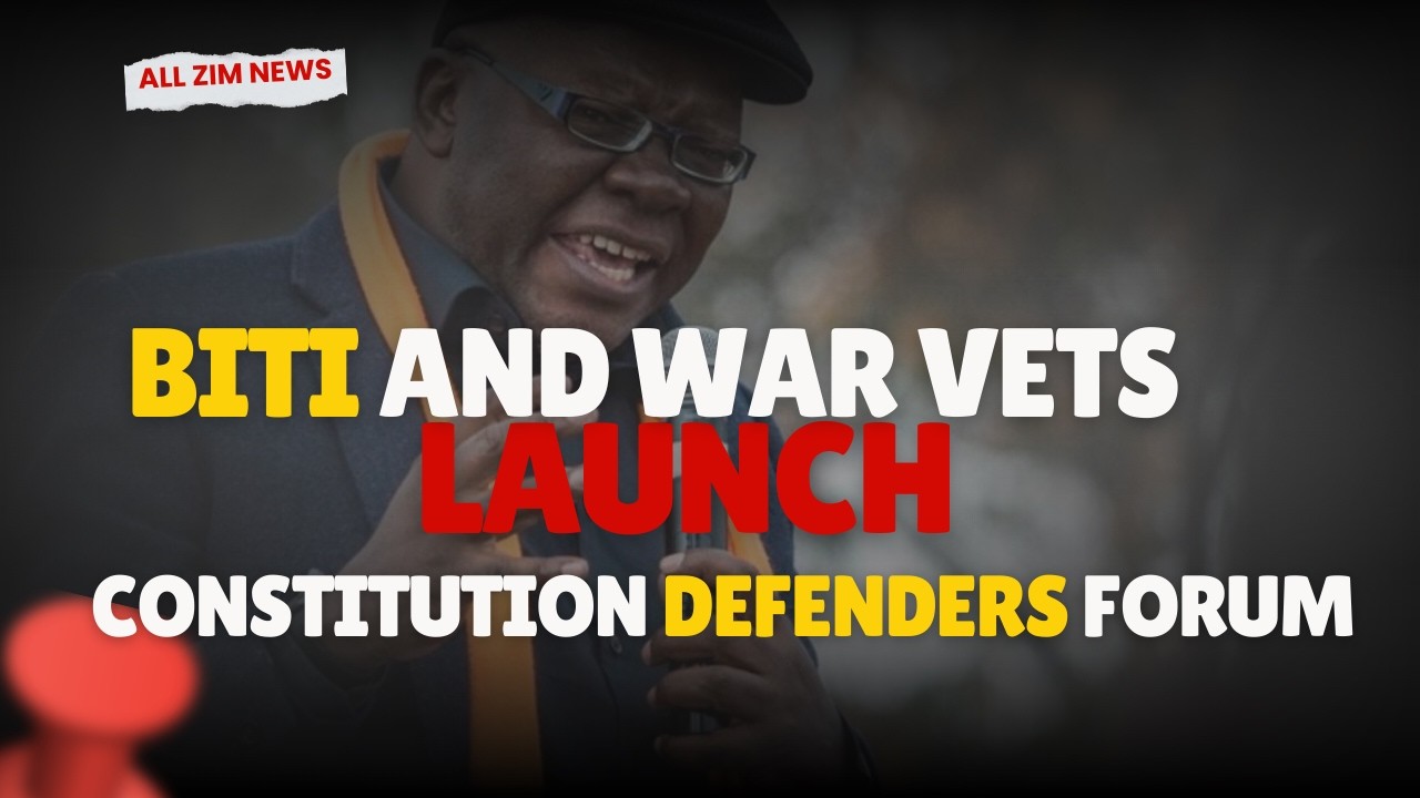 Biti, Zulu etal launches Constitution Defenders Forum| BLOCKING CONSTITUTION AMMENDMENT BILL NO 3