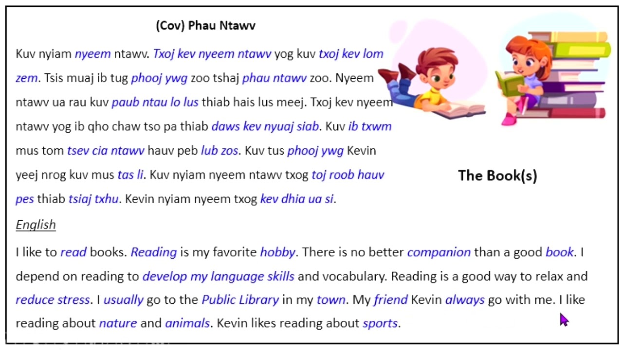 Learn Hmong Through Stories | Beginner | The Book