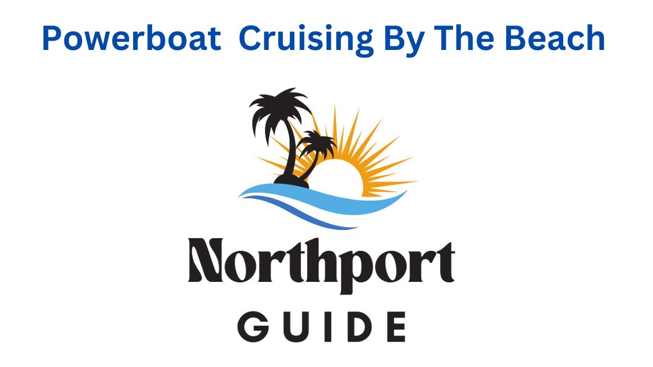 Powerboat Cruising By The Beach