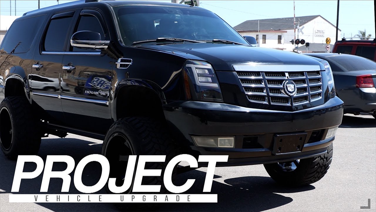 Модернизация автомобиля для проекта - Cadillac Escalade с лифтом подвески Rough Country 7 дюймов,...